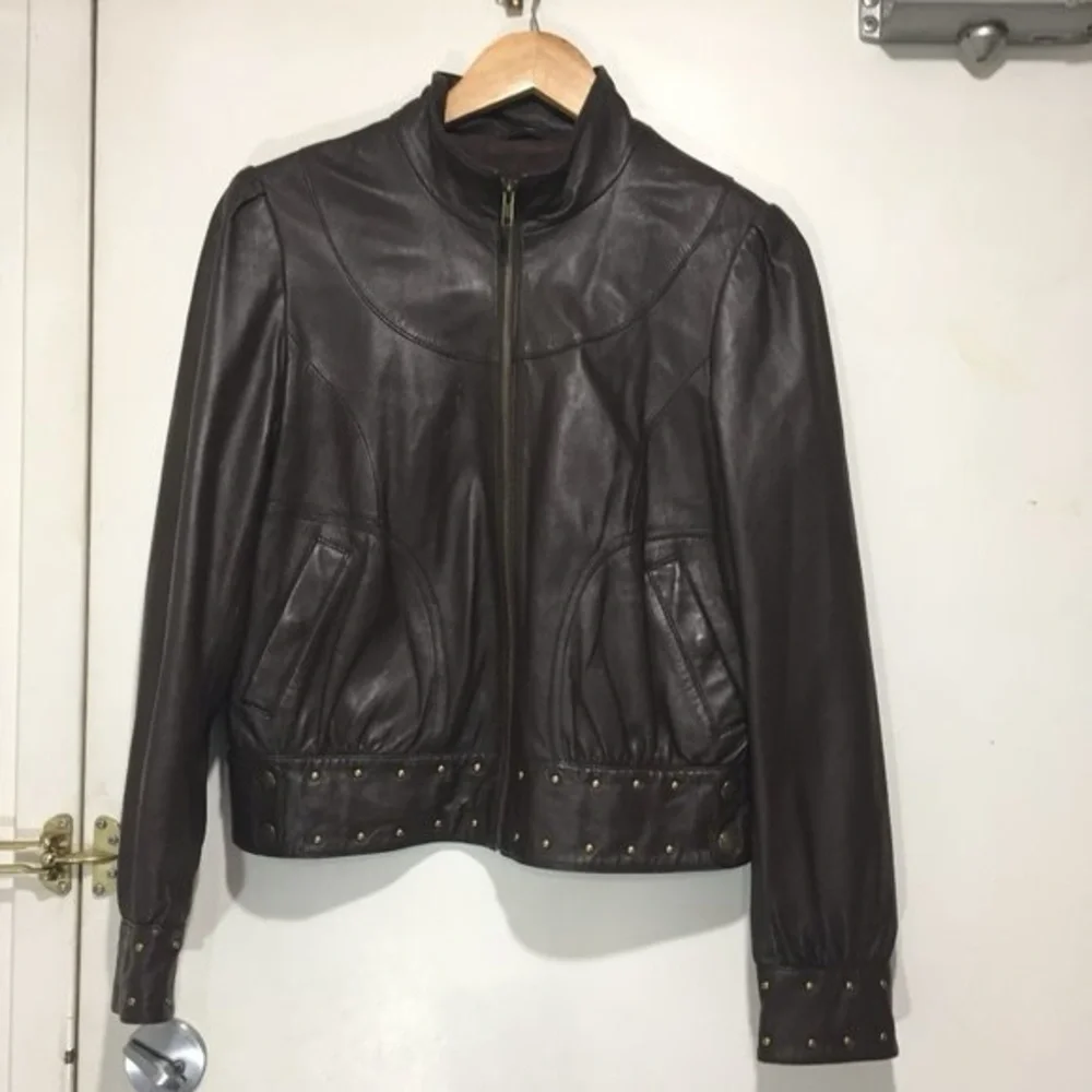 MARK SPENCER LIMTED COLLECTION LEATHER JACKETS SIZE 14 - Picture 4 of 7